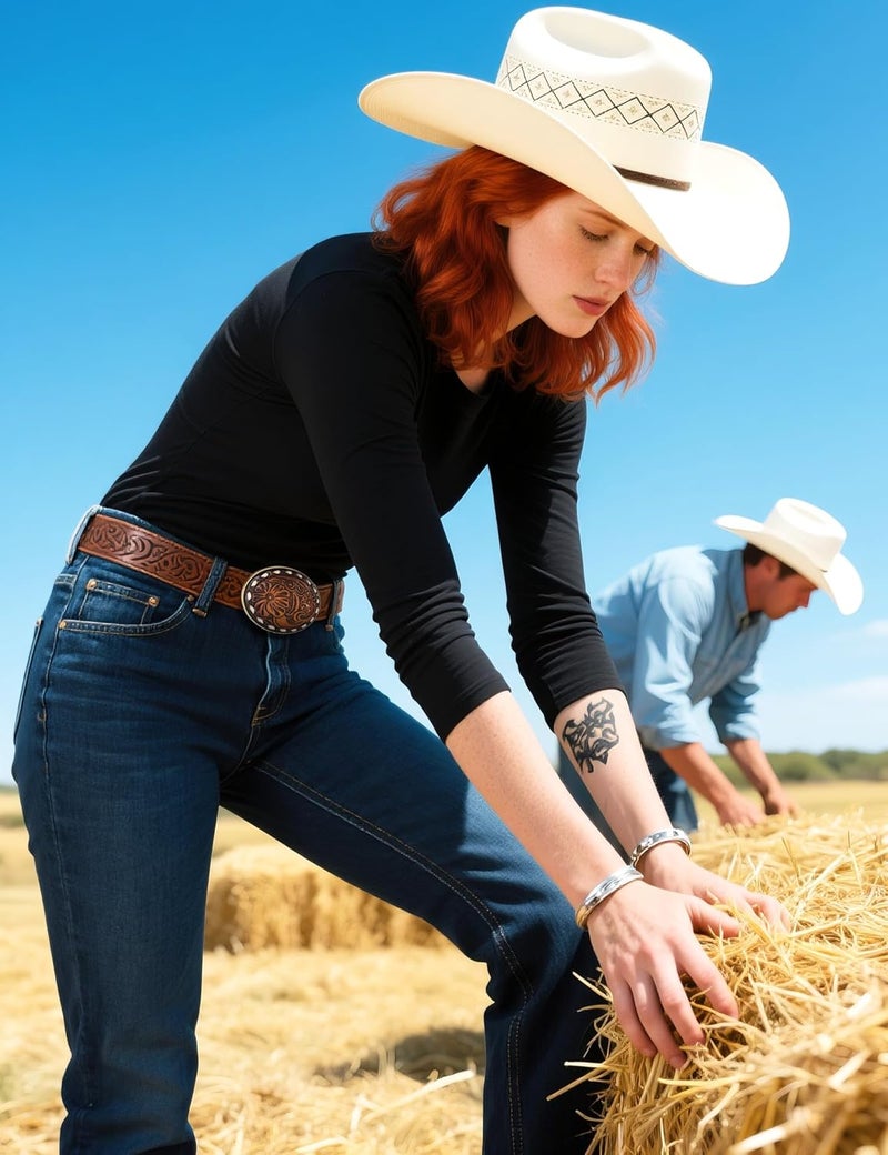 Biybletes Store Western Belt Buckle – 3D Engraved Genuine Leather Cowboy & Cowgirl Belt Buckle Fits 1.5 Inch Belts - Image 3